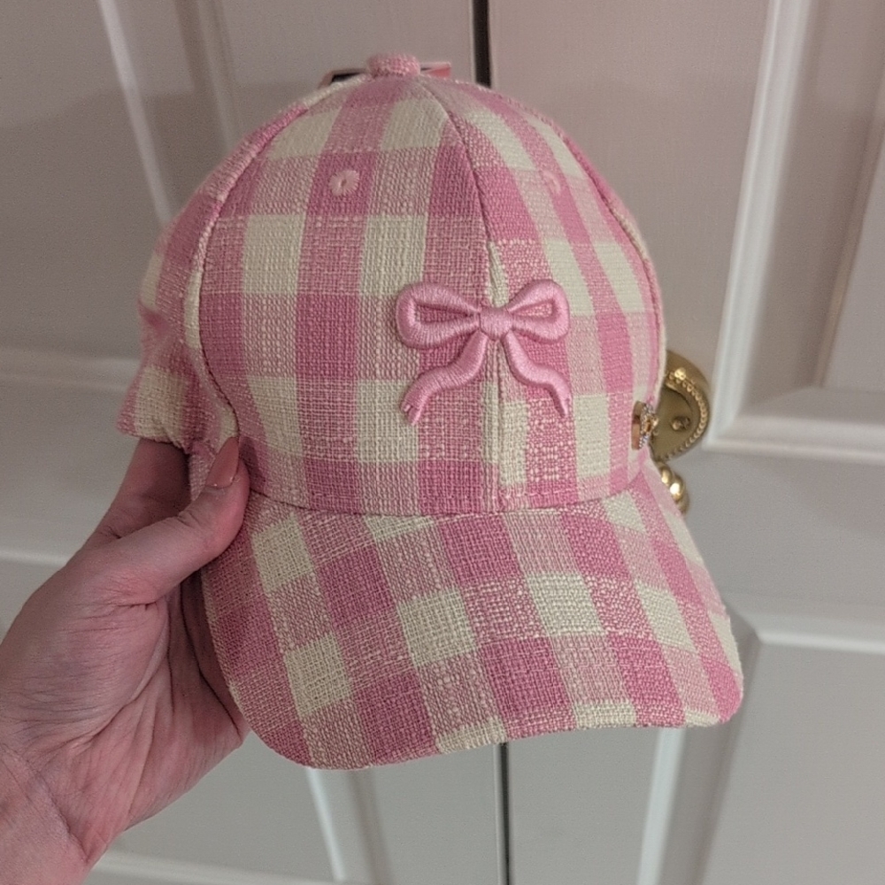 Checkered Juicy Couture Pink Hat